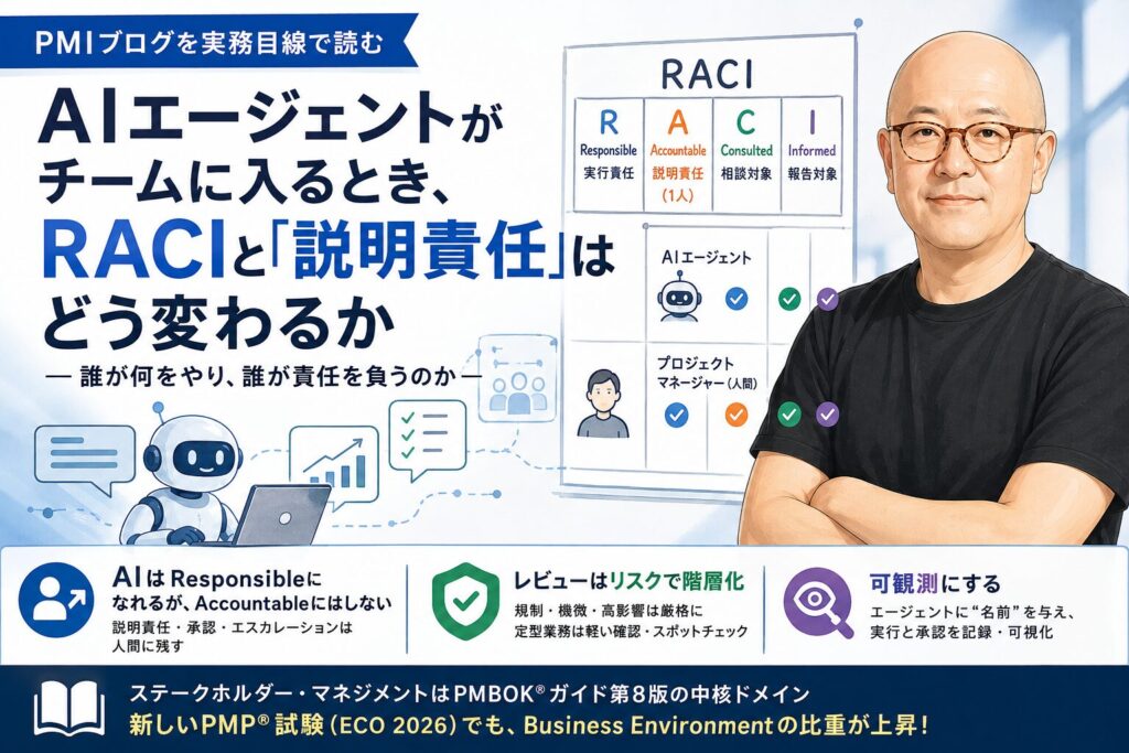 AIエージェント時代のRACIと「説明責任」――PMP実務者のためのステークホルダー管理