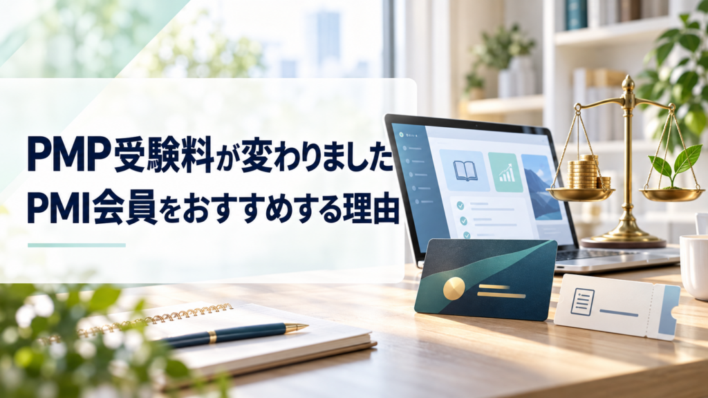 PMP®受験料が変わりました。PMI会員をおすすめする理由
